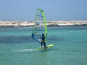 Chloé à Fuerteventura.<br /> Voir son "témoignage".